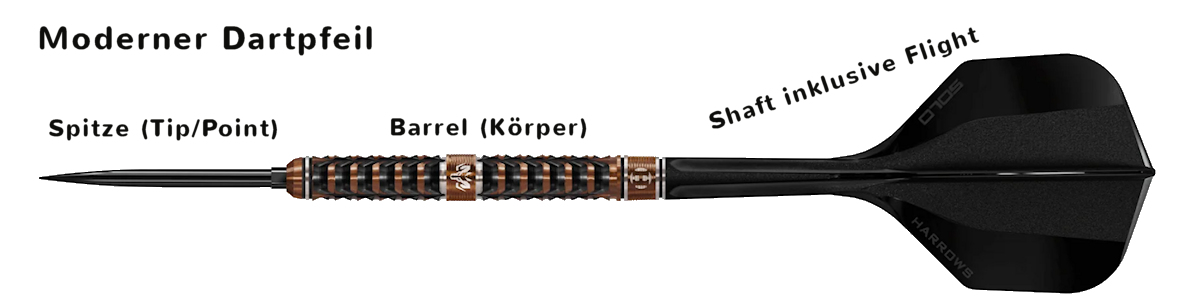 Moderner Dartpfeil