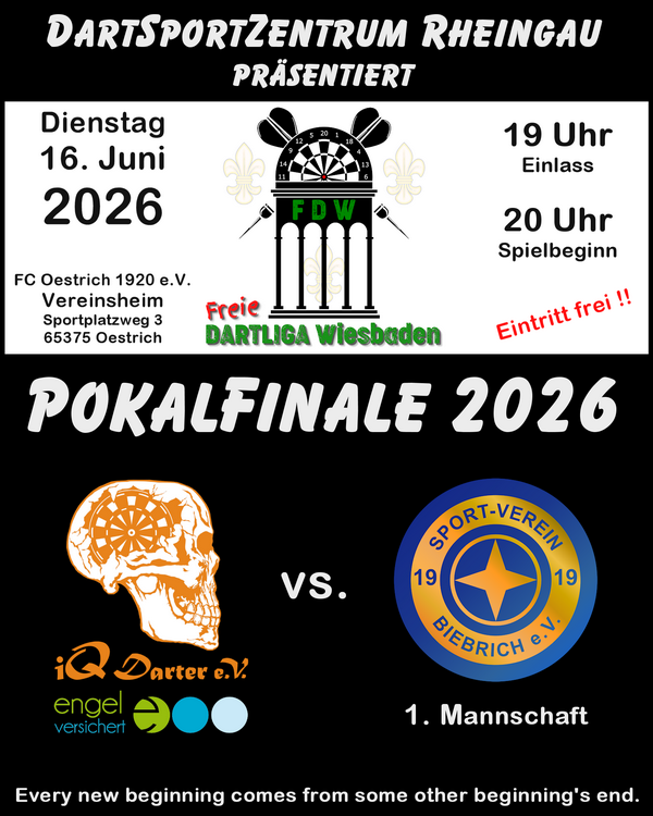 Dartliga Wiesbaden Pokalfinale 2026