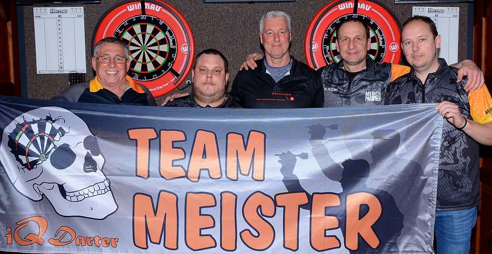 iQ Darter Meister-Team (FDW) 2023 mit Tobias Solger