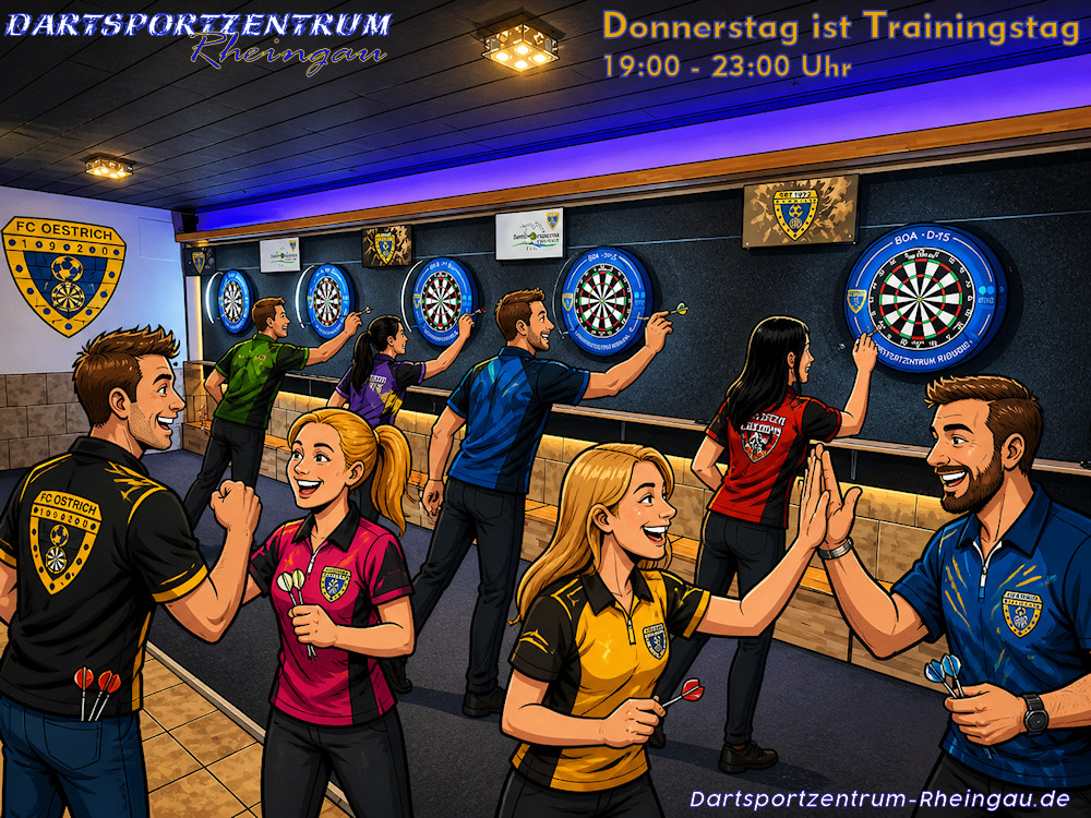 Darttraining im Rheingau